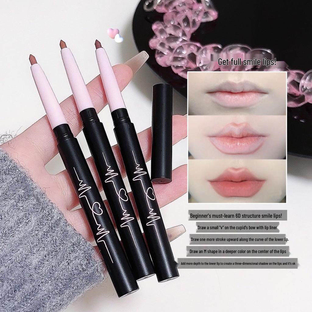 MYHO Artist Lip Liner & Brush: Three-Dimensional Lip Shape Kit for Beginners and Students.