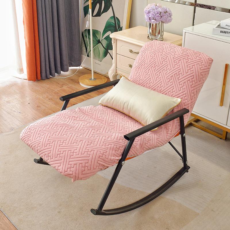 Universal Rocking Chair Dust Cover Solid Color Stretch Recliner Protective Case All-Inclusive Seat Cover(No Chairs, No Cushions)