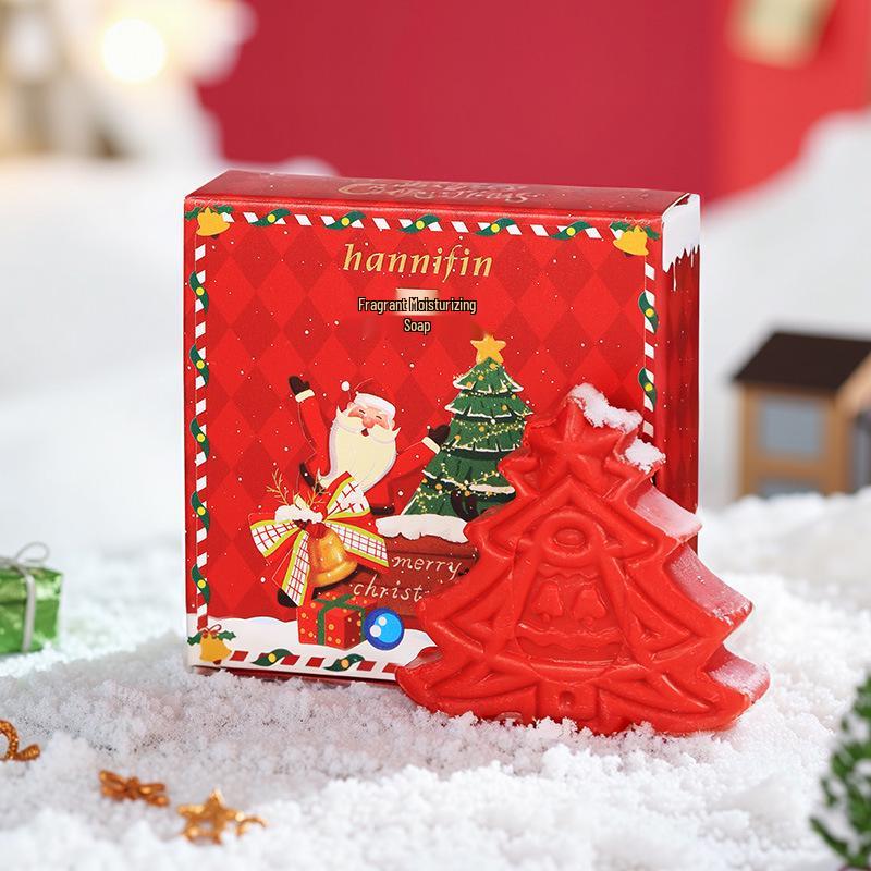 Hanfangli Christmas Tree Essential Oil Soap - Festive Holiday Gift and Souvenir