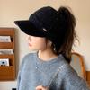 Autumn and Winter Hat Women's Solid Color Cap Fashion Knitted Hat Fleece Thickened Thermal Hat