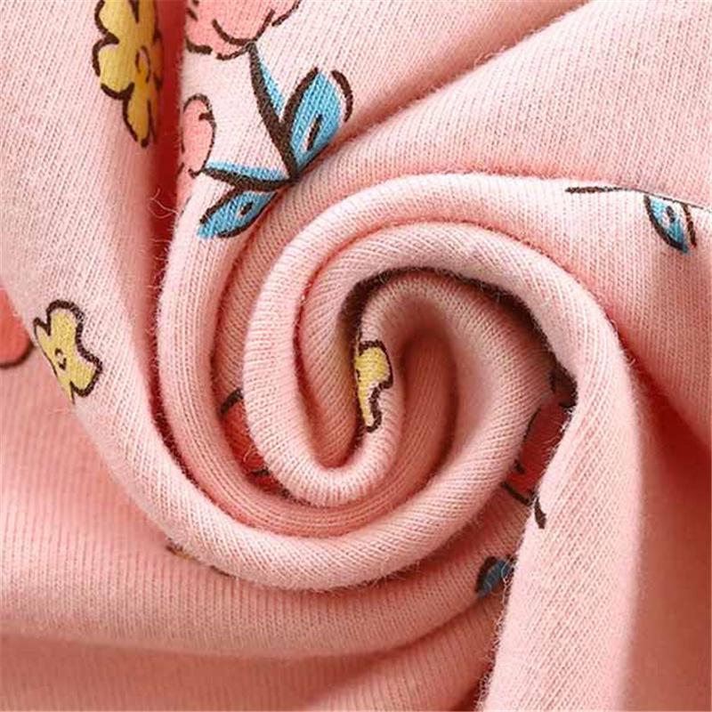 Kids Underwear Set Cotton Thermal Pajamas Boys Girls Stretchy LYCRA Long Sleeve Top Pants Homewear Sleepwear