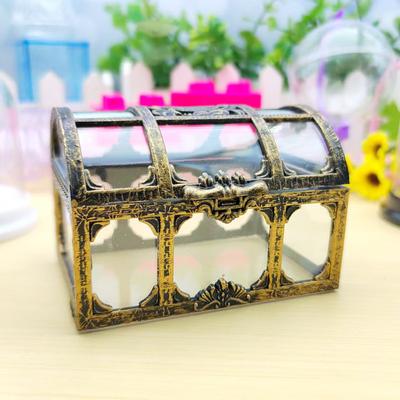 Creative Wedding Gift Candy Box Transparent Jewelry Storage Box Clear Candy Pirate Storage Organizer Vintage Treasure Chest