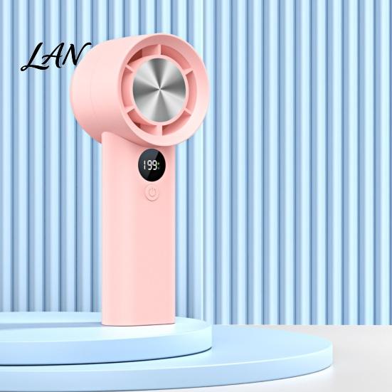 USB Rechargeable Fan Handheld Mini Fan, Portable Cooling with Charging, Quiet Brushless Motor Powerful Airflow for Desk, Outdoor & On-the-Go Use