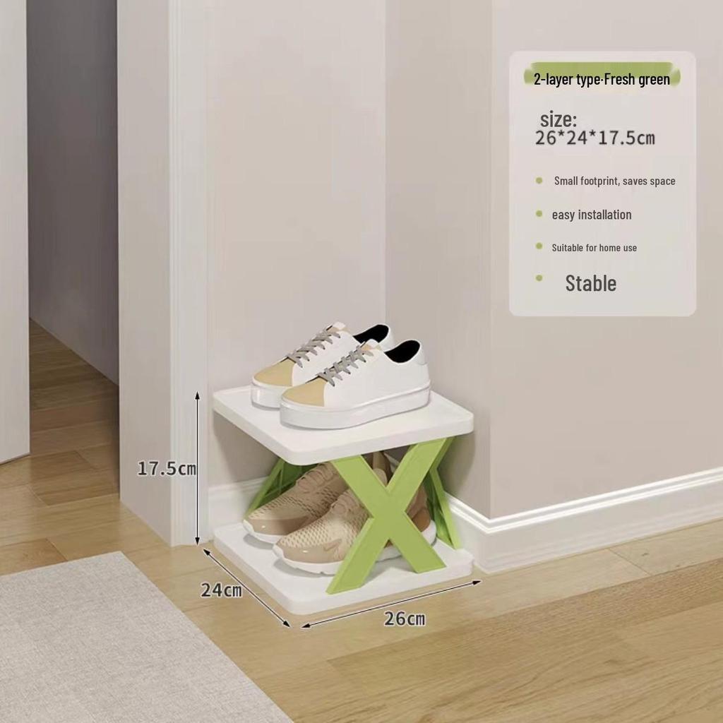 Space-Saving Dustproof Folding Shoe Rack for Narrow Entryways, Offices, or Dorms