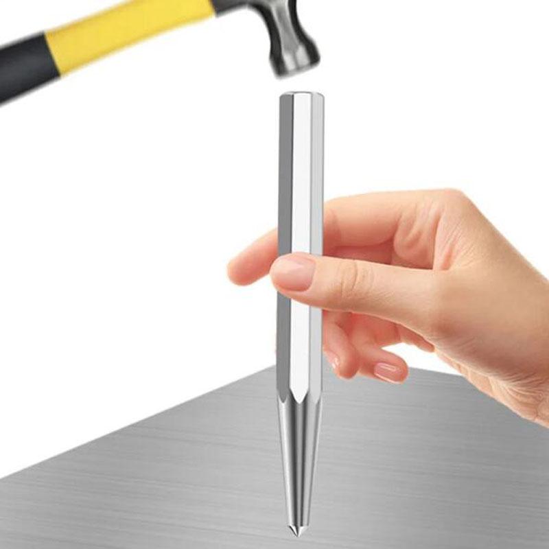 Octagonal Center Punch Locator Fitter Chisel Metal Drilling Mark Cone Punch High Hardness