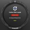 For XC40 XC60 XC70 XC90 S40 S60 S80 S90 V40 V60 V70 V90 C70 Carbon Fiber Leather Car Steering Wheel Cover Auto Accessories