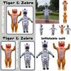 Hilarious Tiger Zebra Inflatable Costume For Adults Perfect For Halloween Parties