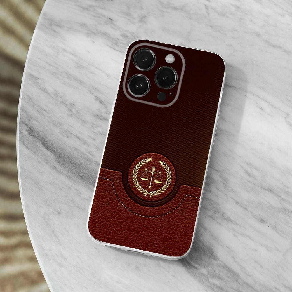 Law Lawyer Judge Justice Phone Case For iPhone 16,15,14,13,12,11 Pro,Max,Plus,X,XS,XR,SE,Mini Transparent Soft Cover