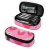 Pen Case Printed Strong Polyester Fabric Smooth Zipper with Pen Slots Mesh Pocket and Spacious Main Compartment for Boys Girls