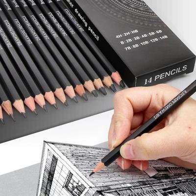 Smooth Writing Sketch Pencil Set HB 2H 4H B 2B 3B Drawing Pencil Graphite Pencil  for Beginners