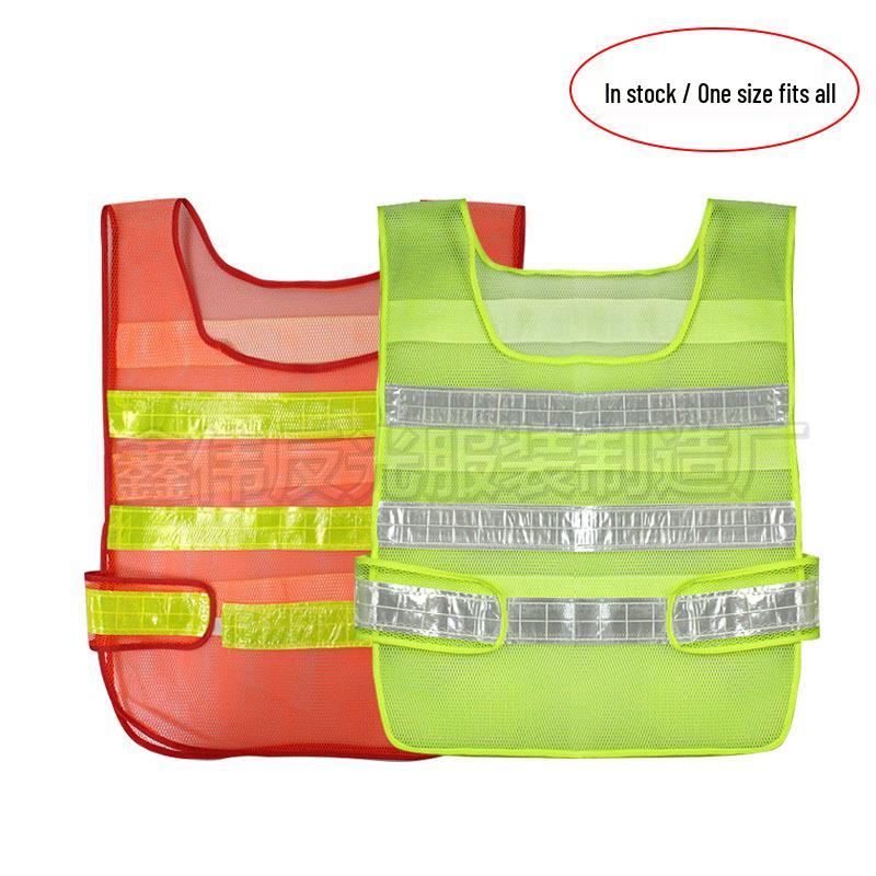 High-Visibility Reflective Safety Vest for Traffic and Construction Workers