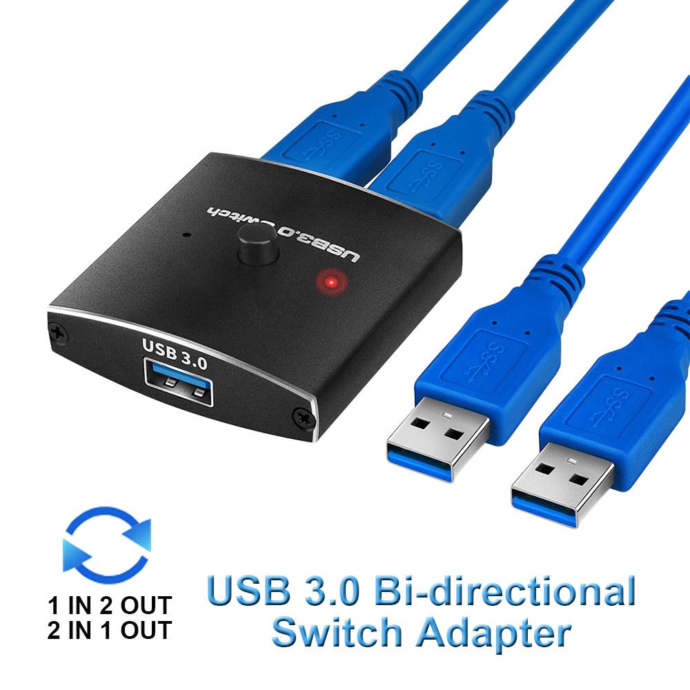 

3.0 селекторный KVM-переключатель 5 Гбит/с 2 в 1 выход USB-переключатель USB 3.0 двусторонний разделитель для принтера Клавиатура и мышь Совместное использование