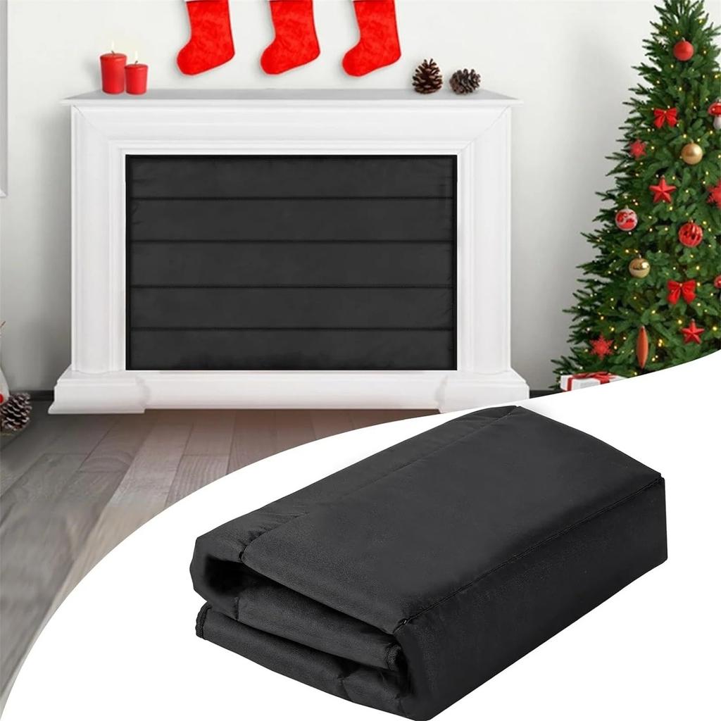 Fireplace Cover, Magnetic Fireplace Blocker Blanket Stops Heat Loss, Indoor Fireplace Stopper  Energy For Iron Fireplace Frame
