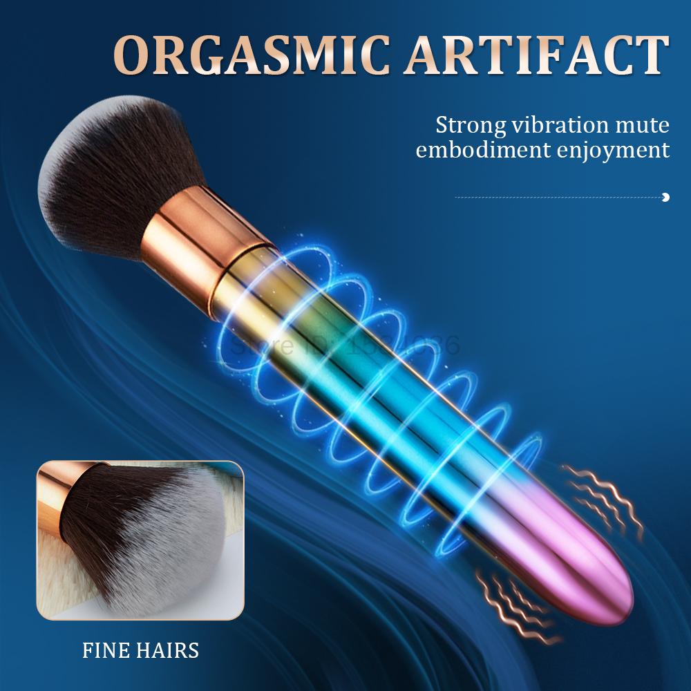 Makeup Brush G Spot Vibrator Clit Stimulator AV Stick Dildo Bullet Vibrators Female Masturbation Massager Sex Toys for Women 18+