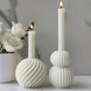 Unique Scented Candle Making Mould Fashionable Striped Sphere Scented Candle Mold for Unique Home Decors and Gifts