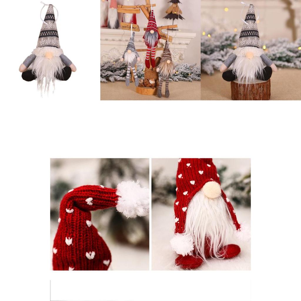 Entzückende Weihnachts-Gnom-Elfen-Dekoration für Zuhause und Tischdisplays