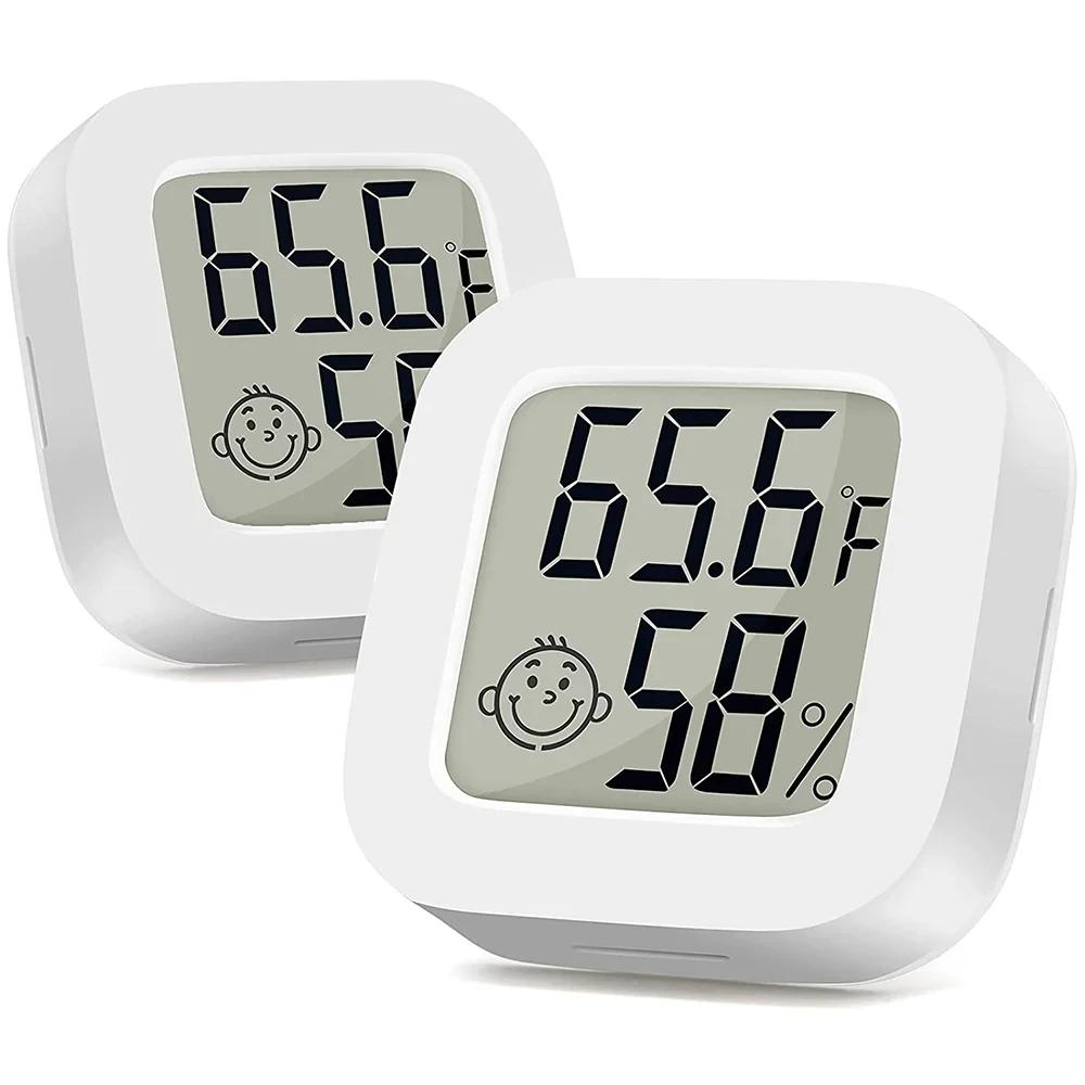Indoor Thermometer LCD Electronic Digital Thermometer and Hygrometer Indoor and Outdoor Thermometer and Hygrometer Clock Tools