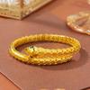 High Luxury Open Snake Snake Bone Inlaid Bracelet
