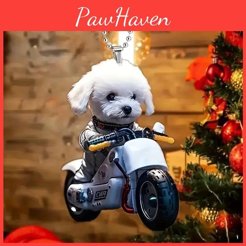 Decor Automotive Acrylic 2d Car Mirror Hanger Christmas Tree Style Style Vehicle