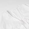 2025 Spring Women's Fashion Hollow-Out Embroidered Lace-Up Shirt Top