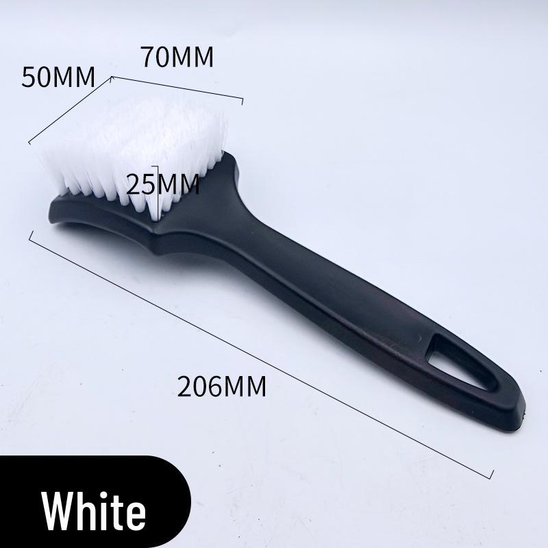 

Многофункциональная черная щетка для чистки шин и дисков автомобиля белый