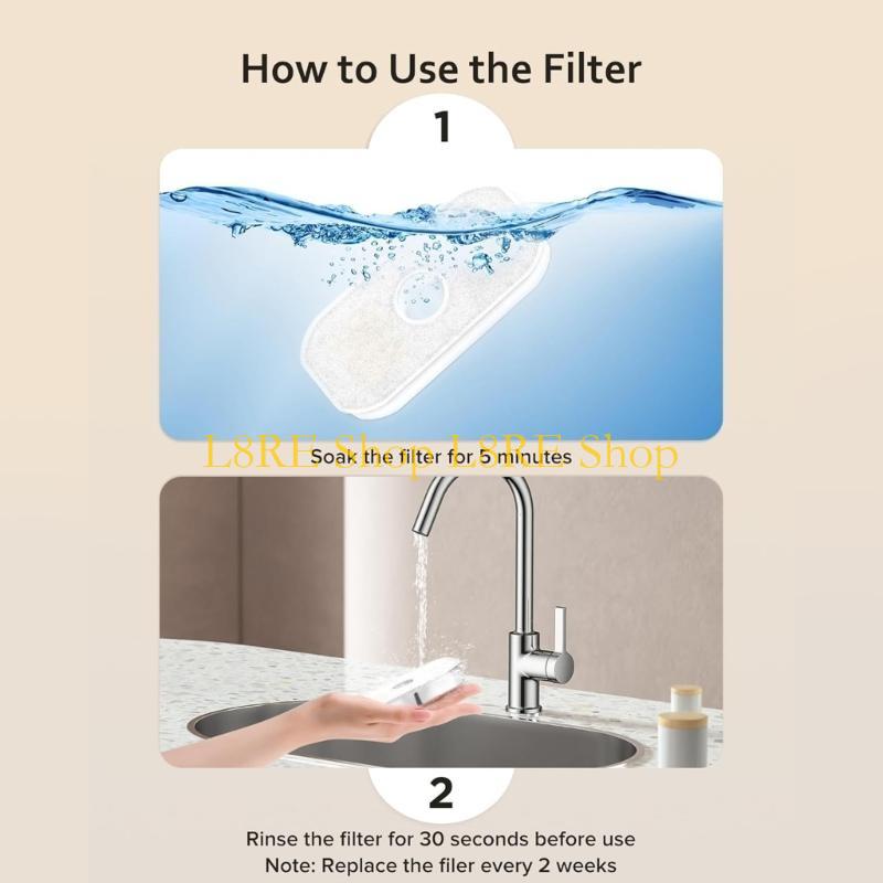 L8RE Filters for Automatic Pet Water Fountain Water Dispenser Replacement Accessories