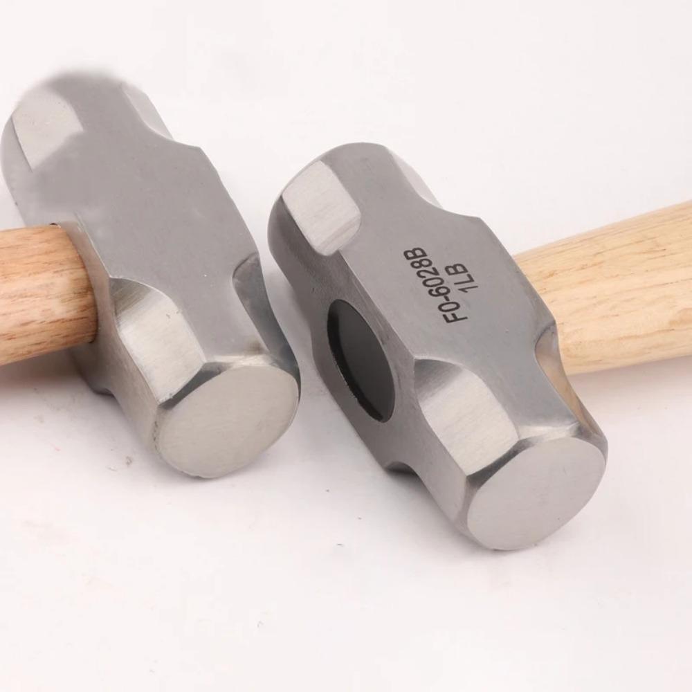 1pc Mini Hammer High Carbon Steel Small Hammer Solid Wood Short Handle Octagonal or Round Head Hammer Small Manual Hardware Tool