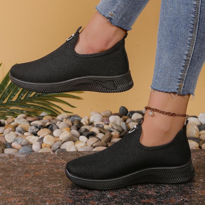 Fashion 2025 Ladies Shoes Slip-on Women's Vulcanize Shoes New Mesh Soft Bottom Outdoor Slip-Resistant Casual Comfortable Casual Shoes