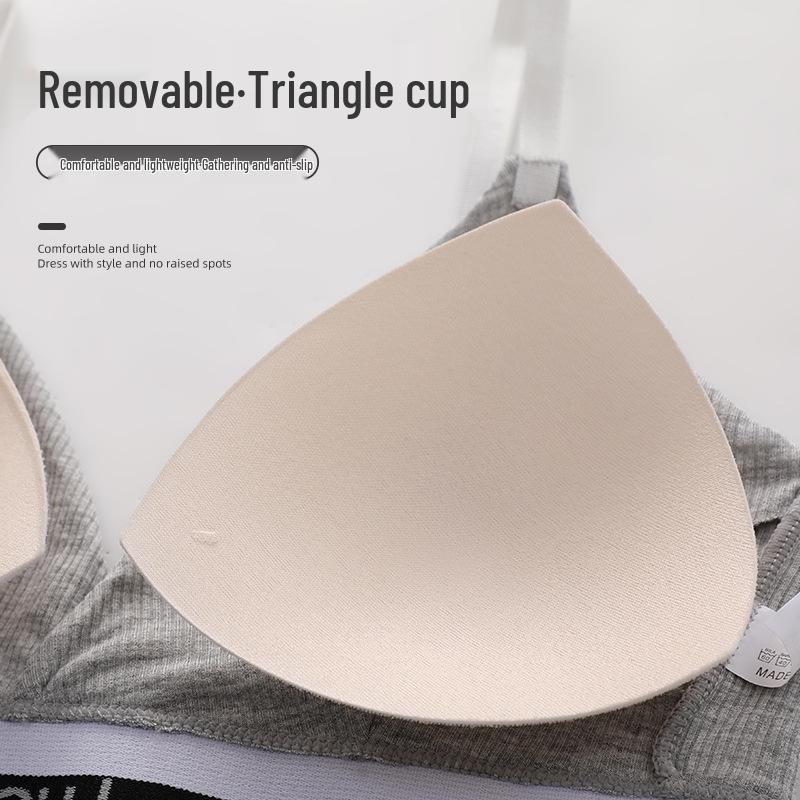 Women's Pure Cotton Sports Wrap Top - Sexy, Wire-Free Bra with Beautiful Back - Comfortable & Breathable