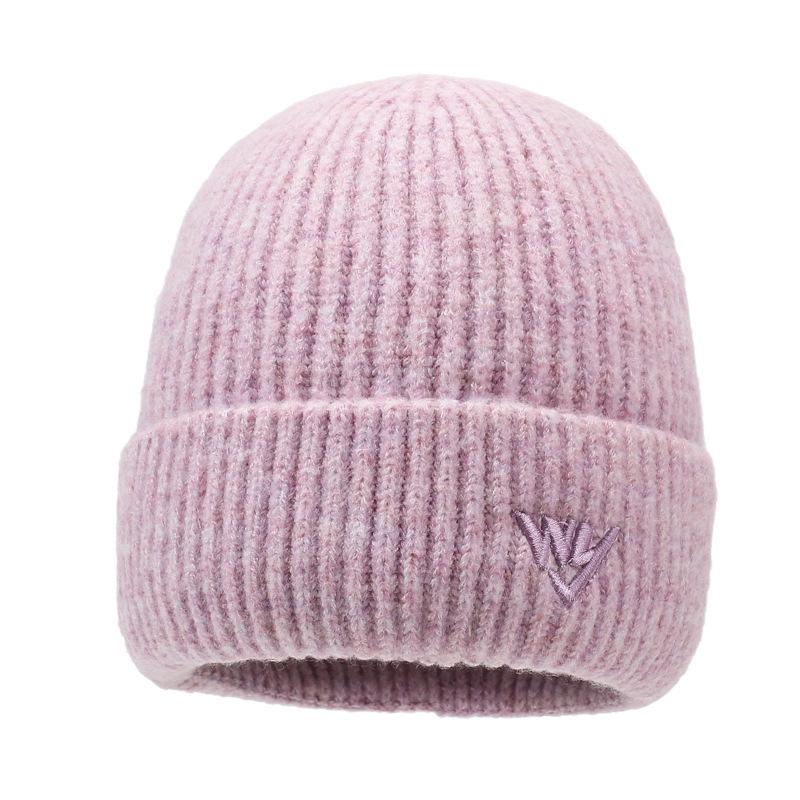 Bestickte Buchstaben Wollmütze Herbst Winter Warme Ohrenschutzmütze Herren Damen Mütze Strickmütze