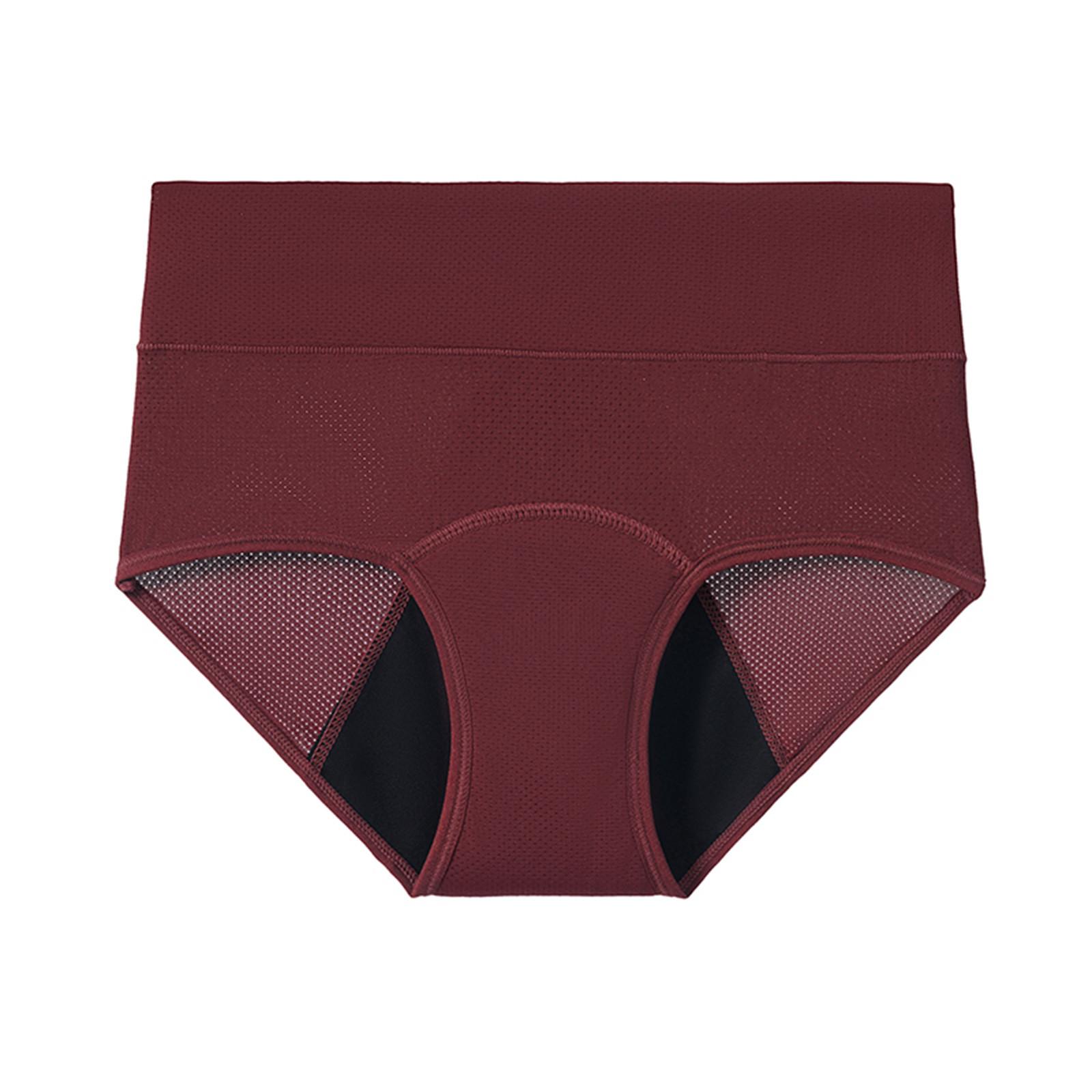 

Женское бесшовное менструальное нижнее белье с высокой талией, впитывающее и герметичное нижнее белье XXL