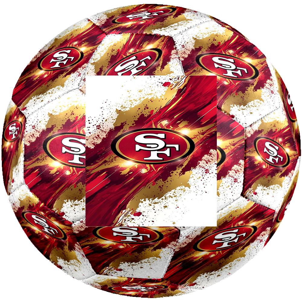 San Francisco Football Theme Size 5 Soccer Ball, Suitable for Both Indoor and Outdoor Matches, a Gift Suitable for Everyone.