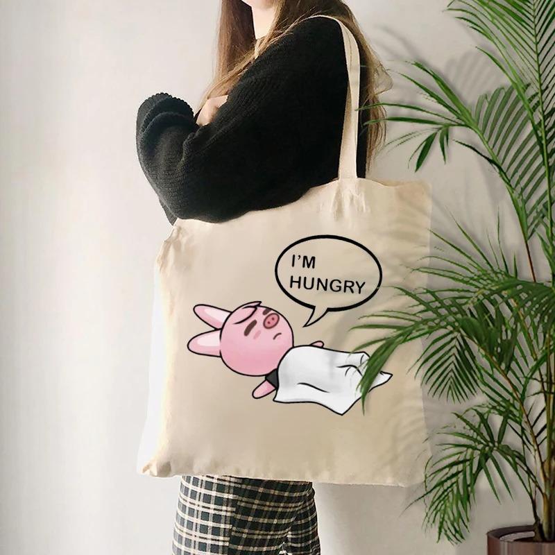 Creative Funny Letter Printed Canvas Tote Bag Shopping Handbag with Friendship Quote White Casual Shoulder Bags