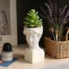 Elegant British Girl Flowerpot Green Potted Plants Container Home Courtyard Garden Sculpture Decoration Ornament Gift