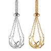 10-12mm Round Pearls Pendant Cage DIY Necklace Charm Holder Empty Support Tray