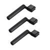 3PCS Plastic Material Bridge Pin Puller Black Color Guitar Peg Winder  Guitar Bass String Change