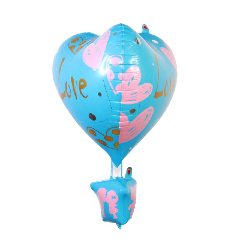 New 70cm Aluminum Film Balloon 4D Helium Balloons Valentine's Day Wedding Proposal Birthday Party Decoration Hot Air Balloon