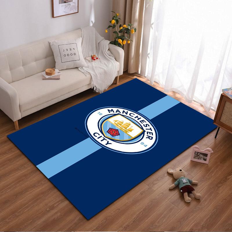 

Manchester City Logo Area Rug for Fans Suitable for use as an anti-slip game mat for living room and bedroom sofas 40x60cm( 15x23in )