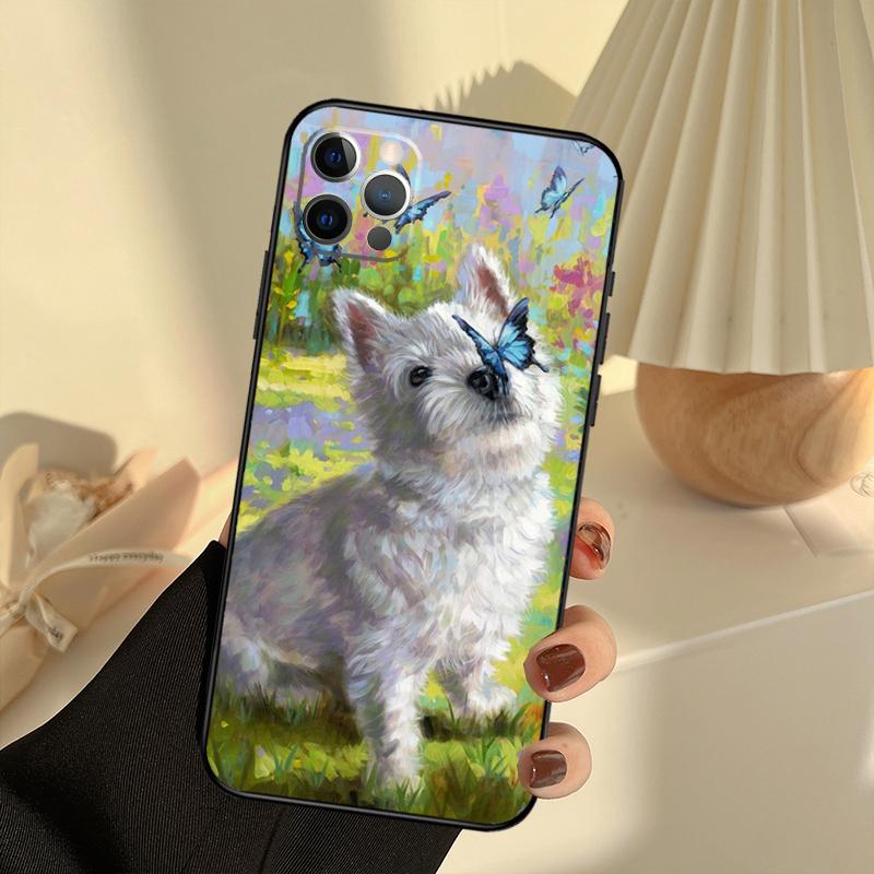 Westie Dog Phone Case For iPhone 14 16 15 11 12 13 17 Pro Max 13 mini 15 16 Plus 16e 17 Air Cover Funda