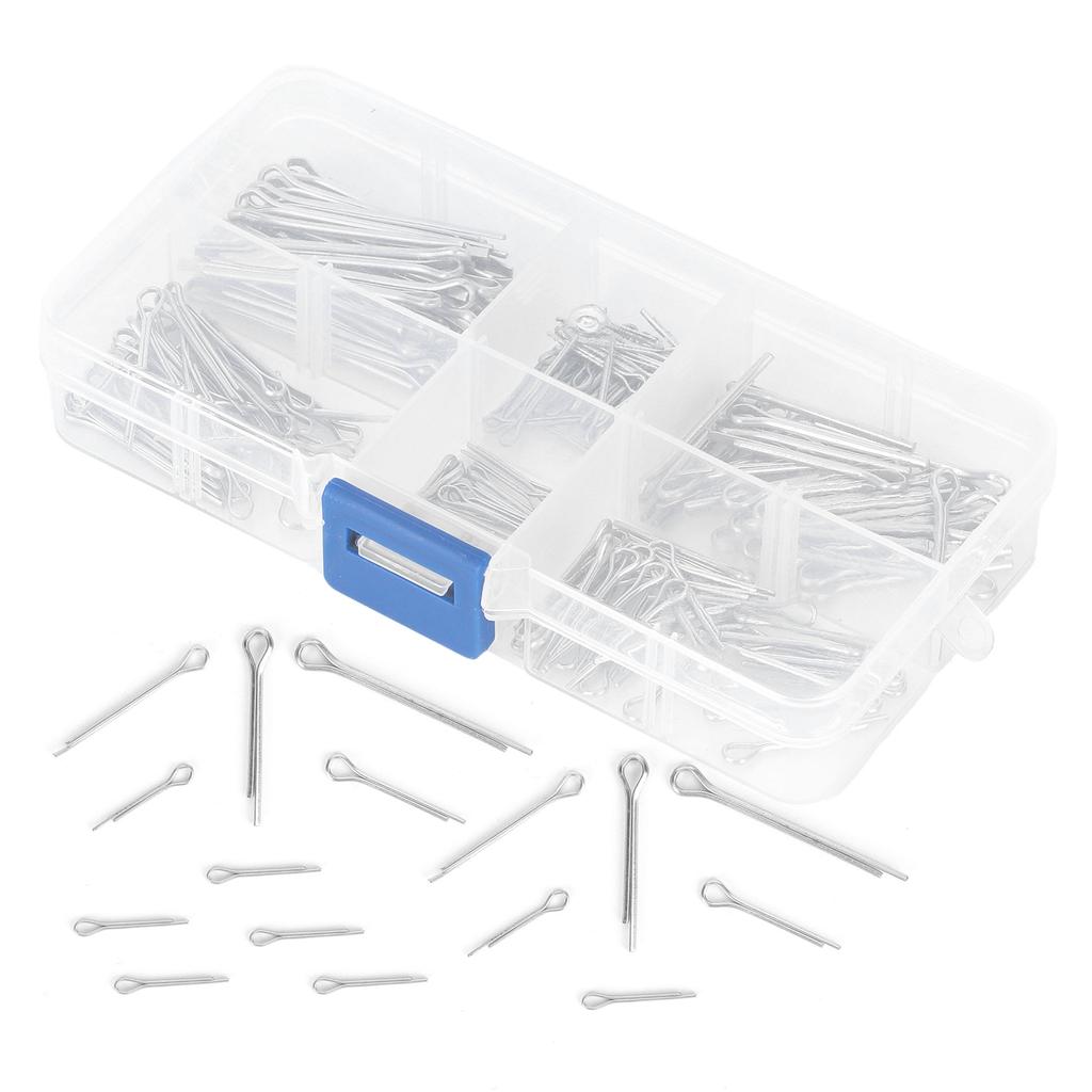 175Pcs Cotter Pin Zinc Alloy Galvanized Locking Automotive Parts for Maintenance