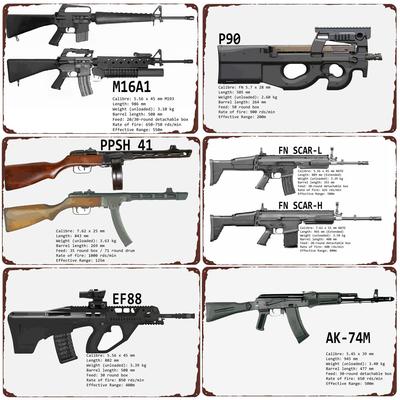 Uzi vintažinis metalinis ženklas, ginklo plokštelė, baro, klubo, kavinės, kambario dekoratyvinė plokštelė, šautuvo skardos paveikslas, karinių gerbėjų, sienos lipdukai
