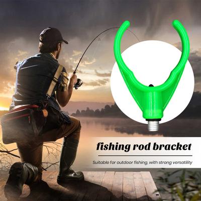 Fishing Rod Support Head High Strength Vivid Color Universal Simple Installation Anti Slip Fishing Pole Bracket Accessories