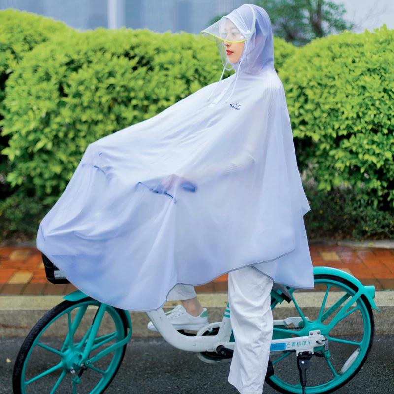 Mountain Biking and Cycling Raincoat for Adults, Men and Women, and High School Students, Full-Body Rain Poncho for Heavy Rain Protection