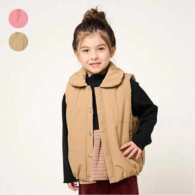 [Kinderkleidung] Moujonjon (Moujon John) Gesteppte ärmellose Weste mit Kragen 90cm-140cm M60201