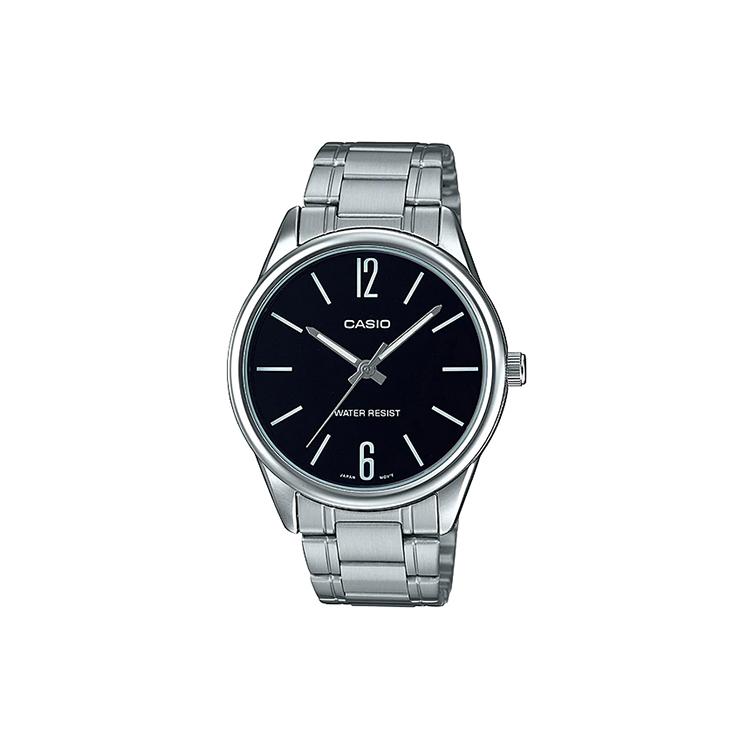 CASIO Men Standard Series Black Watch MTP-V005D-1B MTP-V005D-1B Silver Watch Case