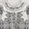 2024 Women's Autumn/Winter Embroidered Slimming Coat - Versatile Round Neck, Long Sleeve