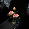 French-style Flower Car Ornaments Frayed Edge Rose Car Decor Car Interior Decoration  Gifts