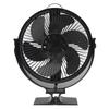 Stove Fan with 6 Blades, Air Circulation, Quiet Operation (Under 25dB), for Wood Stoves, Improves Heating Efficiency, Heat-Driven, Fireplace Burner Fa