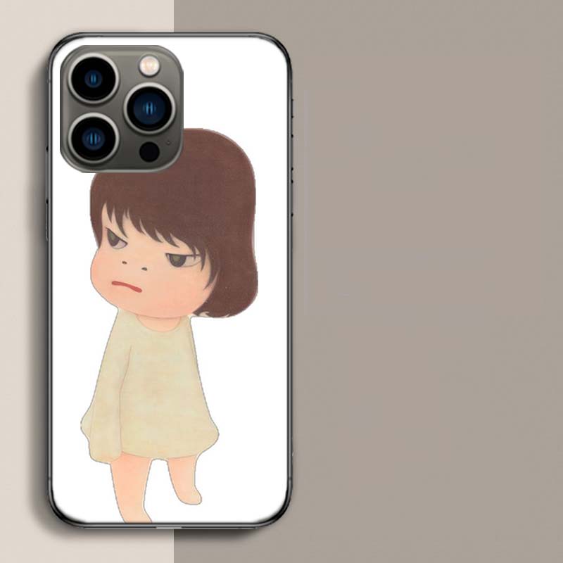 Cute Nara Yoshitomo Art Phone Case For Iphone 17 Air 15 Pro 14 Plus 16 Pro Max 17E 16E 12 13 Mini 11 Cover Cute Fundas
