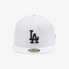 New Era Mlb La Dodgers Fitted Cap Optic White